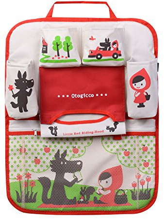 HomDSim Cartoon Autositz Zurück Organizer Aufbewahrungsbeutel Hängen Auto Organizer Taschen Tasche für Kinder Kinder (Mädchen)