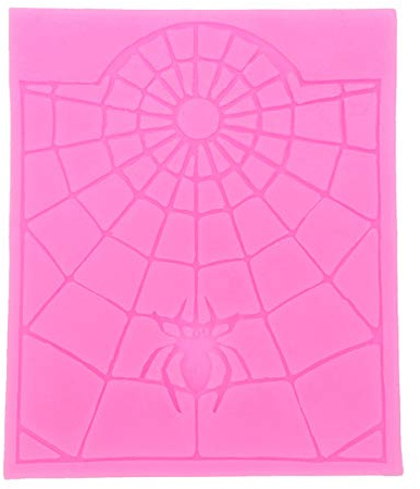 Holibanna Halloween silikon Kuchen dekorieren Form Spinnennetz und eine spinne Kuchen Spitze Fondant Paste Formen rosa