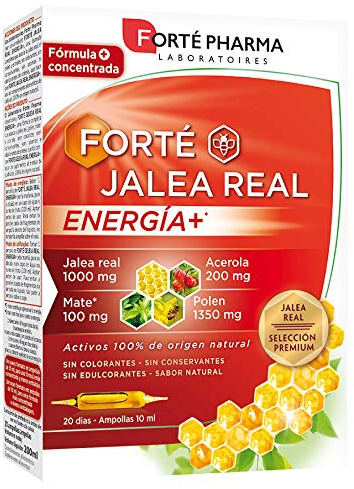 Jalea Real Concentrada para Reforzar Defensas y Disminuir Fatiga. 20 Ampollas - Forté Pharma