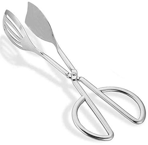 Edelstahl-Salatzange, Edelstahl-Mini-Servierzange, Küche Kochen Zangen, Scheren Salatzange, Buffetzange, für Salat, Brot, Kuchen, Buffet, Verschiedene Snacks