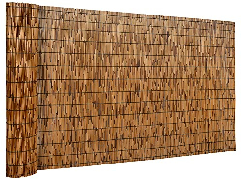 DearHouse Natural Reed Fencing, Eco-Friendly Reed Fence, 3.3 feet High x 13.3 feet Long, Reed Screen for Garden, Privacy