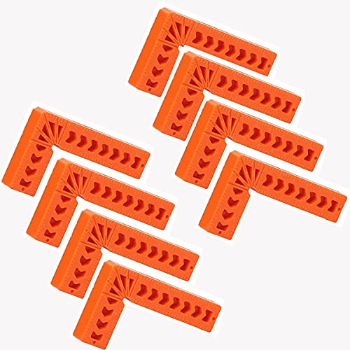 Positioning Squares, CTRICALVER 8 pcs 3 90 Degree Clamping Squares, Right Angle Clamps, for Picture Frame Box Cabinets Drawers