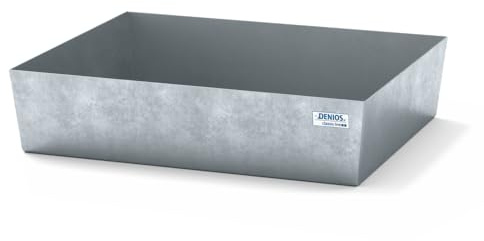 Kleingebindewanne classic-line aus Stahl, verzinkt, ohne Gitterrost, 635x785x178