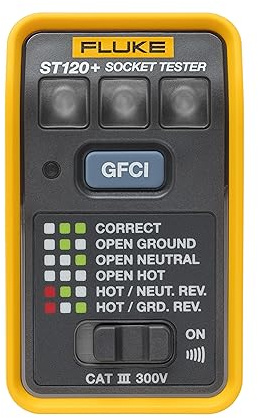 Fluke ST120+ GFCI Socket Tester with Audible Beeper