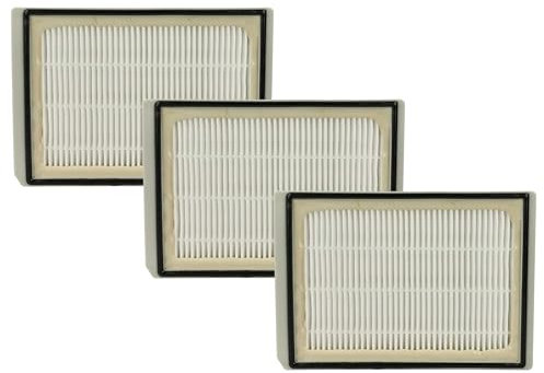 vhbw 3X Staubsaugerfilter kompatibel mit Privileg VS5PR04/02, VS5PR04/05, VS5PR0402, VS5PR0405, VS5PR05 Staubsauger - HEPA Filter Allergiefilter