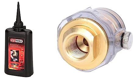 KS TOOLS 515.3361 Huile spéciale pneumatique & 515.3360 Lubrificateur de machine pneumatique