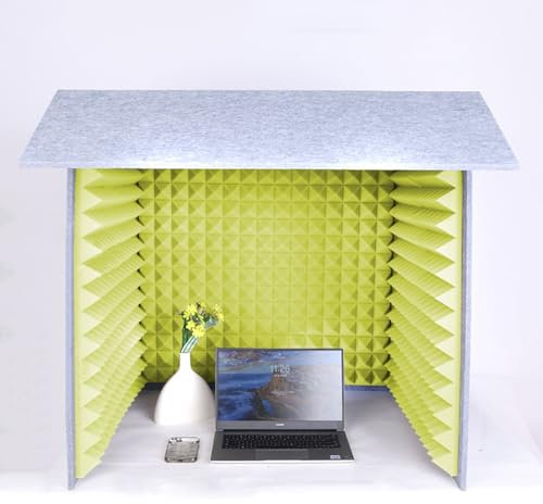 Portable Vocal Booth For Recording, Microphone Foam Booth Cube, Home Studio Booth, Sound Isolation Booth Room, Desktop Soundproof Cover, For Recording Studio Quality Audio