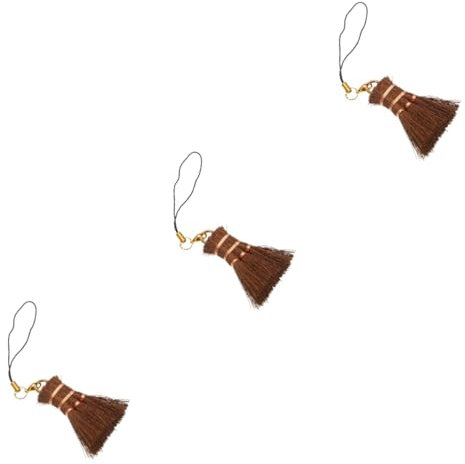 Beaupretty 3pcs Small Whisk Broom for Indoor Cleaning Straw Broom Head for Tea Ceremony Portable