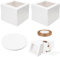 ZMDMAH 2 scatole per torte, in cartone, 25 x 25 x 20 cm, per il trasporto di torte, per torte, in cartone, per torte, per torte, in cartone