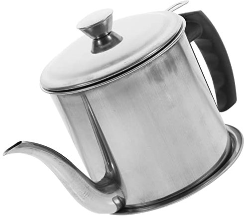 POPETPOP Edelstahltopf Mit Sieb Für Ölfilter Geeignet Zum Filtern Von Saft Und Suppe Als Ölabscheider Oder Behälter Für Küche Einfache Trennung Und Reinigung