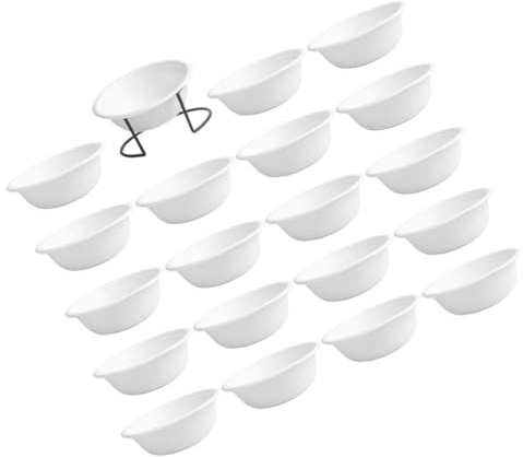 Toyvian 1Ensemble Bol Alimentaire pour Animaux Jetable Papier de avec Support Noir pour et Chiens Sûr et pour Nourriture Sec et Humide