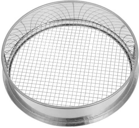 Gatuida Cedazo De 20 Cm para y Rocas Cedazo De Acero Inoxidable De 6 Mm Herramienta De Jardinería Multipropósito Adecuado para Compost y Arena Resistente y Duradero
