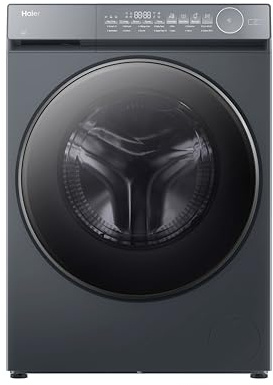 Haier X Series 7 12kg Freestanding Washing Machine, 1400 RPM, A-30% Rated, Direct Motion Motor, hOn App, 14 Programmes, Refresh Cycle, Graphite, 64x60x85 cm - HW120-B14367GUUK