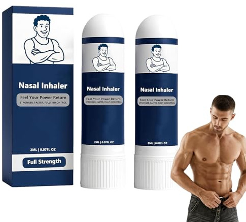 Inhalateur nasal Menstick, bâtonnet d'inhalation nasale, inhalateur nasal, bâtonnet d'inhalation nasale naturel (2pcs)