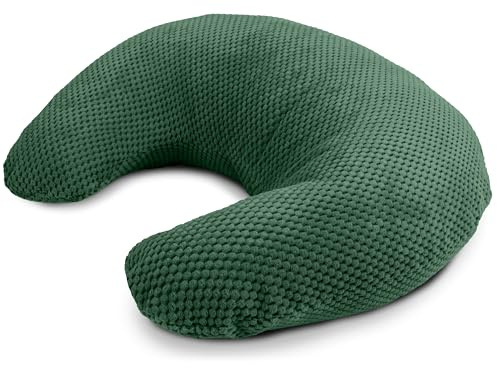 Amilian Stillkissen Stillmond - Stillhörnchen ca. 60x42 cm – Schwangerschaftskissen und Lagerungskissen für Mama und Baby - mit Füllung und abnehmbarem, waschbarem Bezug - Schattenwald