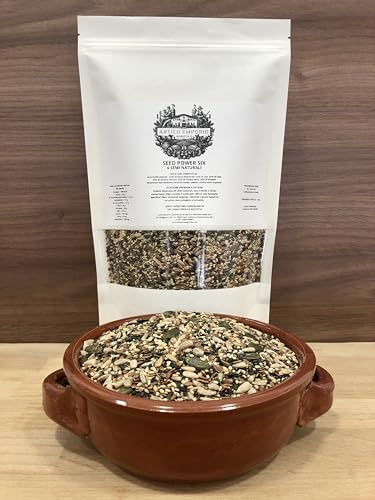SEED POWER SIX – MIX DI 6 SEMI ATTIVI NATURALI 100% Naturali e non Trattati | 1KG in Sacchetto di Kraft Richiudibile - Prodotto Senza Conservanti e Senza Additivi -