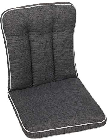 OUTLIV. Romeo Niederlehnerauflage, 90x42 cm, Baumwolle/Polyester, Anthrazit