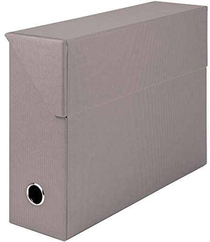 Rössler 1319452493 – S.O.H.O. Arkivlåda, med sidoflik och fingerhål, taupe, 9,5 x 33,5 x 25,5 cm, 1 styck