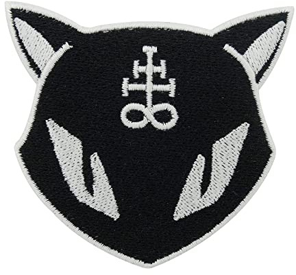 Finally Home Schwarzer Katzen Kopf Patches zum Aufbügeln | Katze Patch, Bügelflicken, Flicken, Aufnäher