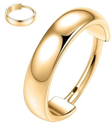 hengkaixuan 18G Huggie-Ohrringe mit Scharniersegment 316L-Chirurgenstahl Kleine Creolen Muschelknorpel-Ohrringe mit nach außen gerichteter breiter Kuppelfläche 10 mm 12 mm