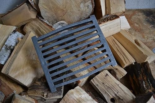 SEZAM 23,5 x 19,5 cm, rejilla de hierro fundido, rejilla para horno, rejilla para chimenea, rejilla para chimenea, reja de horno, rejilla de repuesto para chimenea, accesorios de hierro fundido,