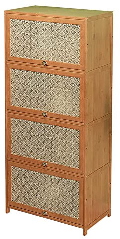 YSUEFIJO Alacena de Cocina Rustica, Armario de Almacenamiento Bano, Aparador Entrada Recibidor Vintage, Buffet Mueble Organizador de Almacena, Multiusos de Comedor Salón