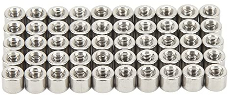 Kupplungsmutter Set, M3 Innengewinde, 50 Stück, Zylindrische Verbindungsmuttern, Edelstahl 304