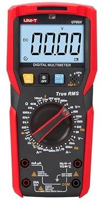 UNI-T Uni-trend Multimeter clamp meter UT89X UT89XD Professional Digital Multimeter True RMS NCV 20A Current AC DC Voltmeter Capacitance Resistance Tester(UT89X)