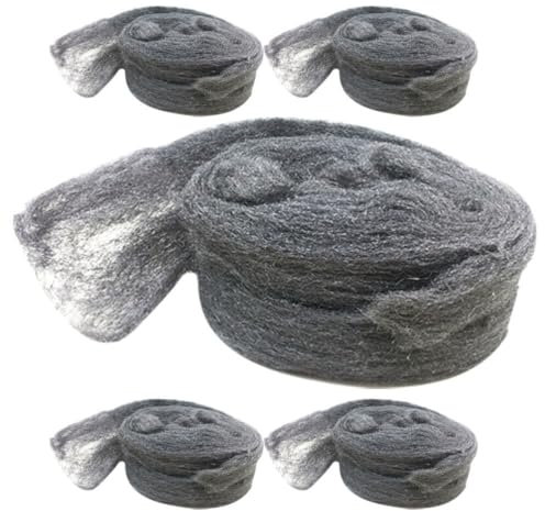 iplusmile 5pcs Steel Wool Mesh Garage Door Seal Fill for Rodent Wire Mesh Mouse Hole Blocker Rat Hole Filler