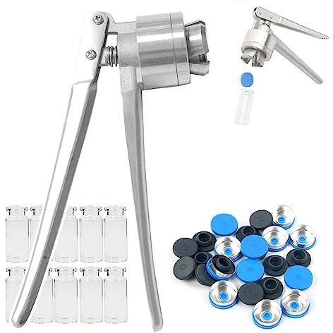 Stainless Steelmanual Gland Pliers,Bottle Crimping Capping Tools,Anti-Slip and Wear-Resistant,Flip-Off Vial Crimper,For Plastic Aluminum Cap Caliber Salt Water Bottle,26mm