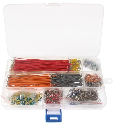 840 Pcs FONGKNOX Jumper Wire Kit 14 Lengths Assorted Preformed Jumper Wire Solderless Flexible Breadboard DIY Accessories with Storage Box Jumper Cables for Circuit Soldering