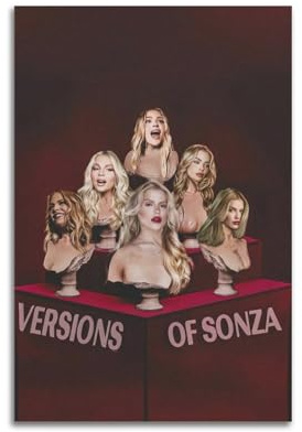 Luisa Sonza, Poster con copertina dell'album e autografato, poster con copertina musicale, pop hip hop, cantante rap, star, poster estetico da parete su tela per ragazze e ragazzi, decorazione per