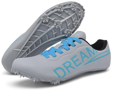 Kraftpaid Zapatillas Correr Ligeras y Antideslizantes,Zapatos con Clavos Deporte Corriendo,Zapatillas Clavos Atletismo,Antideslizantes,Transpirable,para Pista,Antideslizantes,Atletismo Velocidad