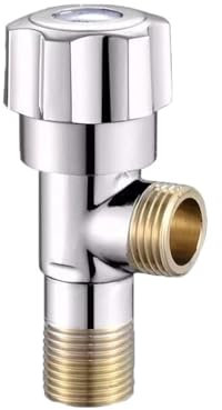 SDGBCXD， Kupfer-Winkel-Absperrventil, Heiß- und Kaltwasser-Absperrventil, Wasserhahnventil for Badezimmer, Küche, Toilette, Waschbecken (C),Das Ventil(A)