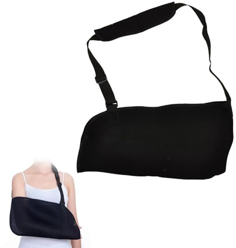 Armschlinge, Armbinde, Armstütze, Schulterschlaufe, Einstellbar Armschlaufe, Armschiene, Schulter Bandagen mit Atmungsaktivem Mesh für Damen und Herren für Gebrochenes Handgelenk, Ausgerenkte Schulter