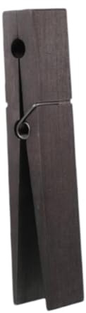 LeeQinersw Pince à Linge géante en Bois pour Le Rangement de vêtements, Brun Foncé