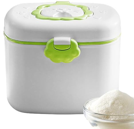 Dispenser per latte, contenitore per alimenti, contenitore per polvere, organizer compatto per bambini da viaggio, a prova di perdite, contenitori impilabili per alimenti per bambini, per asilo