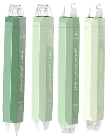 MFYOUPK Double Sided Tape Roller, 4 Pieces Glue Tape Roller White Out Paper Correction Tapes Scrapbook Glue Tapes Scrapbook Supplies For Youth Teens Student