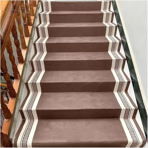 Rotolo Completo di Moquette per Scale, Tappetino Antiscivolo Autoadesivo, Cuscinetti per Scale in Microfibra, Installazione Facile, C, (WxL) 0.9x1m