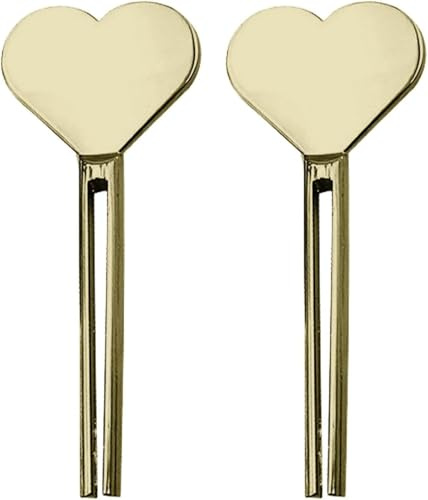 2pcs Metal Tube Squeezer Key,Stainless Steel Toothpaste Roller?Creams Tube Wringer,Efficient Toothpaste Saver,Toothpaste Roller Tube Key for Paint, Cosmetics and Hair Dye (Gold)