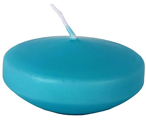 Wenzel: Maxi-Schwimmkerzen - 8 Stück - türkis - groß & lange Brenndauer (8 Std.)