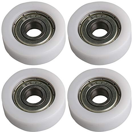 BQLZR BQLZR 30 mm Außendurchmesser, 608ZZ Lager, Flachrillenkugellager, Führungsrolle, Rollen, Rolle, 93 kg tragende Möbelrolle, 4 Stück