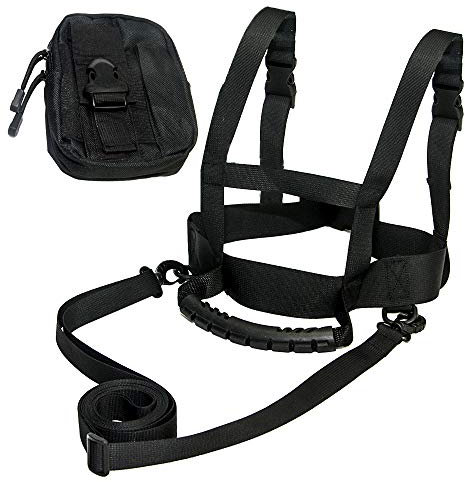 ZipSeven Kids Ski Shoulder Harness Heavy Duty Ski Training Leash Ski Training Harness for Skating, Skateboarding, Snowboard, Roller Skating, Cycling for Kids and Beginners