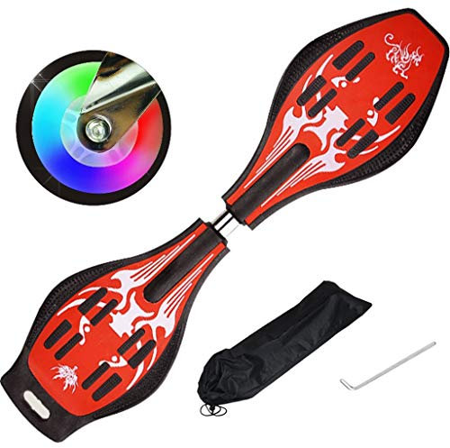 LZY Skateboards Snake Board Vitality Caster Board Board Camo Casterboard für Wave Surf Experience Anfänger Kinder Verschleißfestes Zweirad-Flashboard Unisex, Erwachsene, Kinder