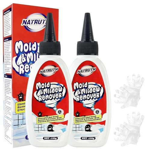 NATRUTH Mold Remover Gel，2 PACK Gentle Household Mold Miracle Remover Gel Mildew Caulk Remover Wall Mold Cleaner 120ml (2)