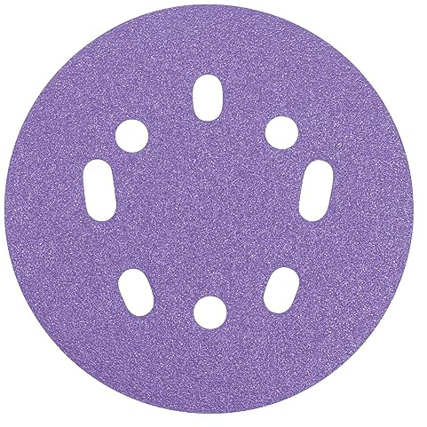 Trend Disques de ponçage zirconium 125 mm, grain 80, lot de 50 | Inclut 50 disques pour ponceuse excentrique, abrasif zirconium auto-agrippant pour bois et peinture, AB/125/80Z/B