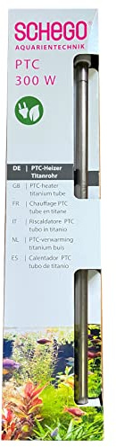 Schego PTC-Heizer Titanrohr - energieeffizienter Aquarium Heizstab - 300W