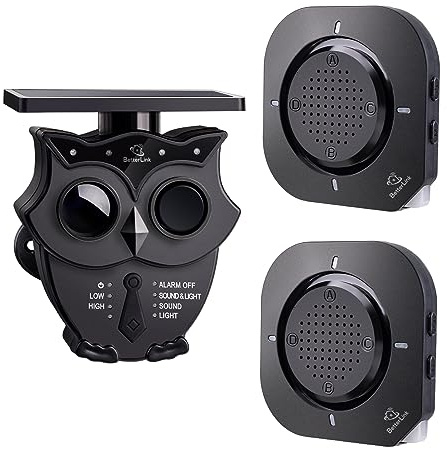 BetterLink uppfartslarmsystem väderbeständig rörelsesdetektor och sensor för utomhusbruk med 120 dB siren-, ljud- och ljusvarningssystem gör det enkelt att övervaka och skydda utomhus/inomhusegenskap