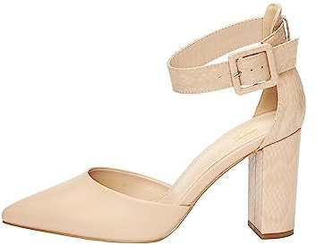Rio Fiore Zapatos de tacón, Zapatos de salón para mujer, Negro/Blanco/Verde/Rosa/Azul/Lila/Beige/Menta/Fucsia/Rojo, 8,5 cm Tacón ancho, Slingback, Piel Sintética/Piel Sintética de Ante, Correa en la