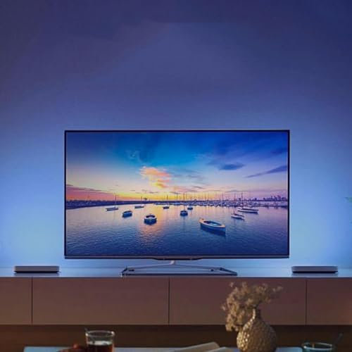 Tira de Luz Led, Sincronización de música RGB Color TV LED Luz de fondo App Control, Cambio de luces Led, con HDMI Sync Box, flexible de neón de iluminación para la decoración del hogar ( Size : 55-65